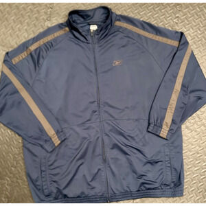 Reebok Full Zip Track Jacket Men's Size 5XL Navy/Gray Pockets